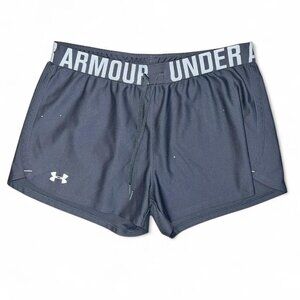 Under Armour Women's Teen Gray Athletic Shorts